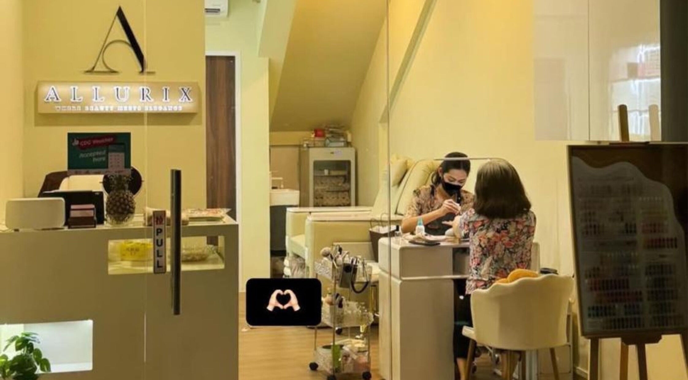 Relaxing nail care at Allurix Nail Salon, Singapore, SG. Experience premium wellness and beauty services.