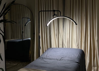 Cozy treatment room at ZABE BEAUTY AESTHETICS, Lagos, Lagos, NG with soft lighting and relaxing ambiance.