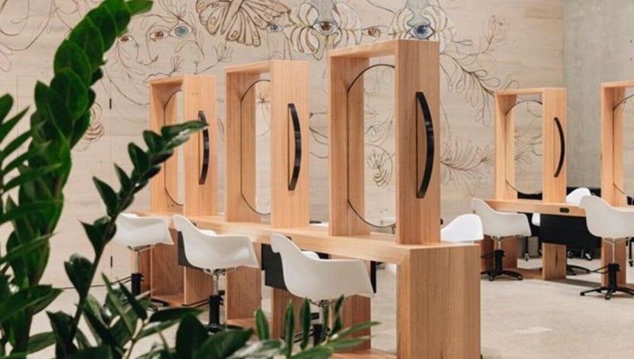 Modern styling stations at Edwards And Co Concept Teneriffe in Teneriffe, Queensland, AU, featuring sleek design.