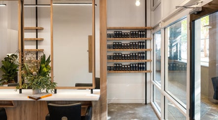 Stylish interior of Edwards And Co Concept Teneriffe salon in Teneriffe, Queensland, AU with modern decor.