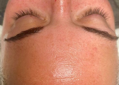 Lash treatment at Emma Fox Aesthetics in Heybridge, England, GB showcasing beautifully styled eyebrows.