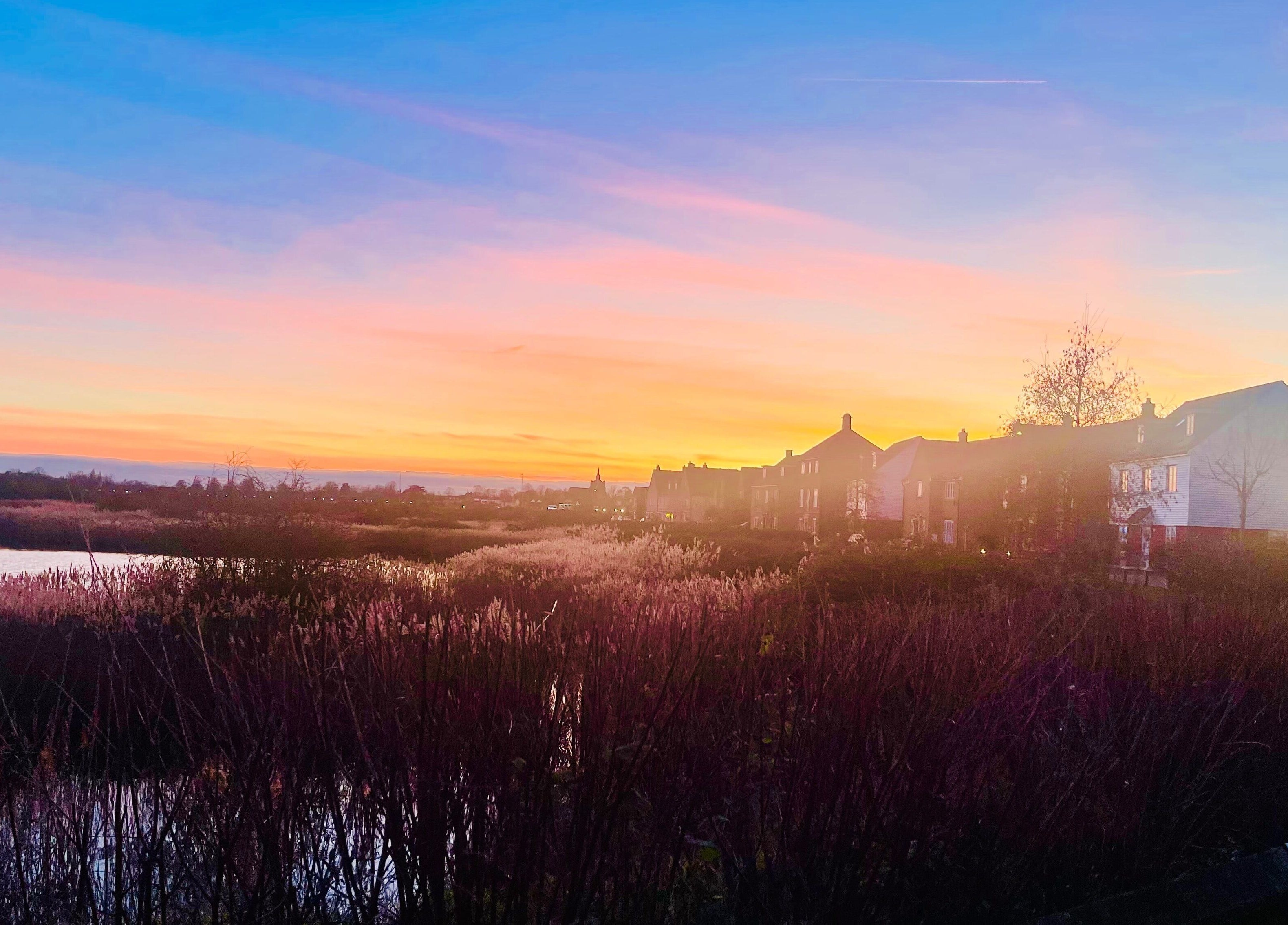 Breathtaking sunset over Heybridge reflecting natural beauty near Emma Fox Aesthetics, Heybridge, England, GB.