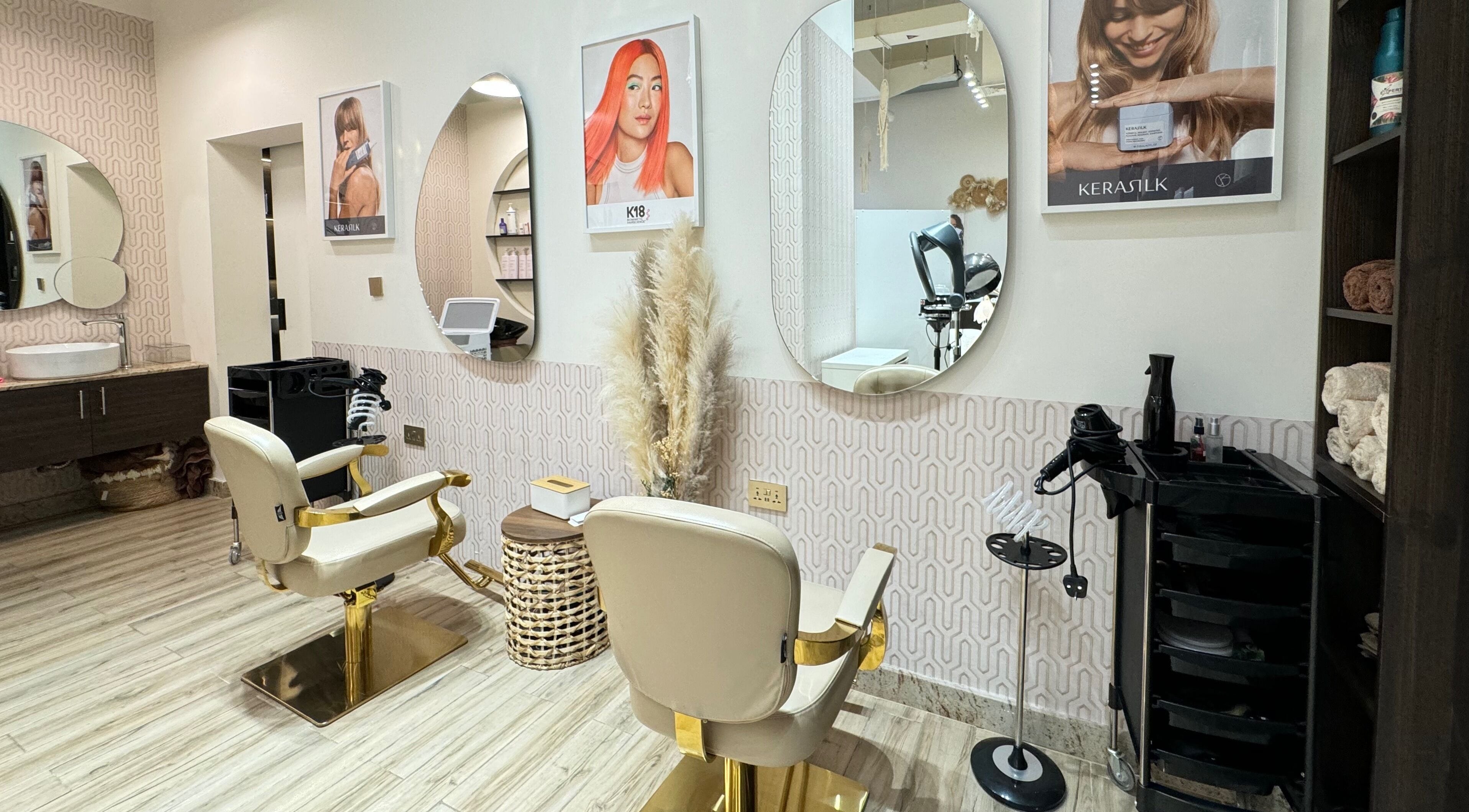 Luxurious salon chairs at Beauty Salon Incoco Style Cosmetic and Personal Care Center, Dubai, Dubai, AE.