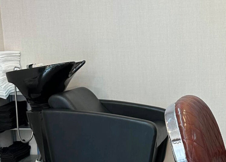 Luxurious barber chair and wash basin at The Barbersmith Damansara, Petaling Jaya, Selangor, MY.