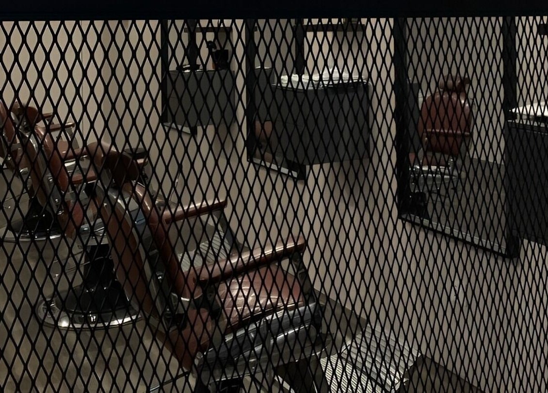 Stylish barber chairs at The Barbersmith Damansara, Petaling Jaya, Selangor, MY.