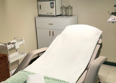 Serene treatment room at Live Simply Organic Wellness Spa in Kingston, St. Andrew Parish, JM.