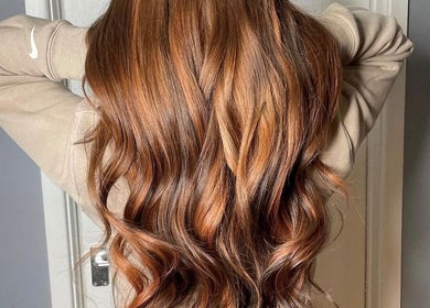 Beautiful cascading hair styled by Extensions by Beth in Harrogate, England, GB.