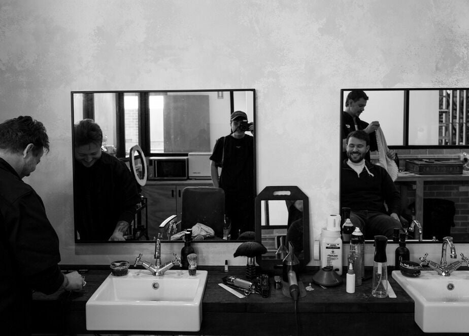 Modern barber setup at Brookvale - Benicky and Sons, Brookvale, New South Wales, AU showcasing a sleek interior.