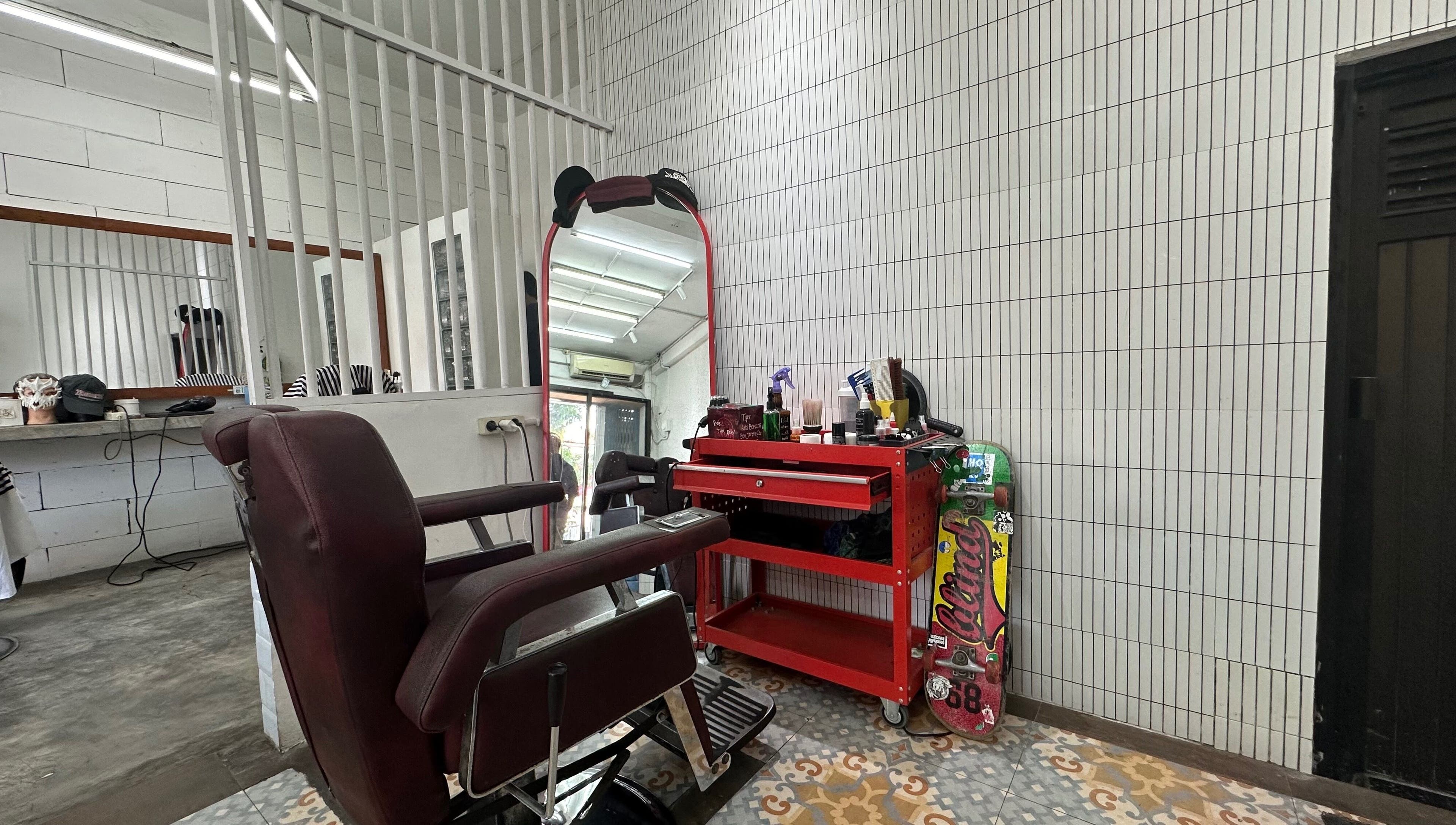 Chic hair salon chair and styling station at Elkap Gading, Jawa Timur, Jawa Timur, ID.