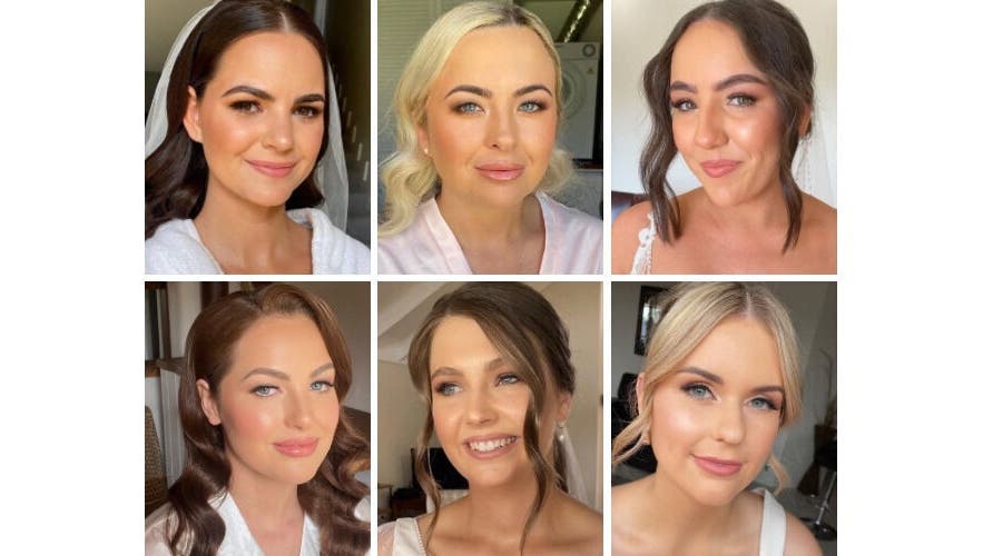 Bridal makeup artistry at Lumiére Makeup Artistry, Bunbury, Western Australia, AU showcasing glowing finishes.