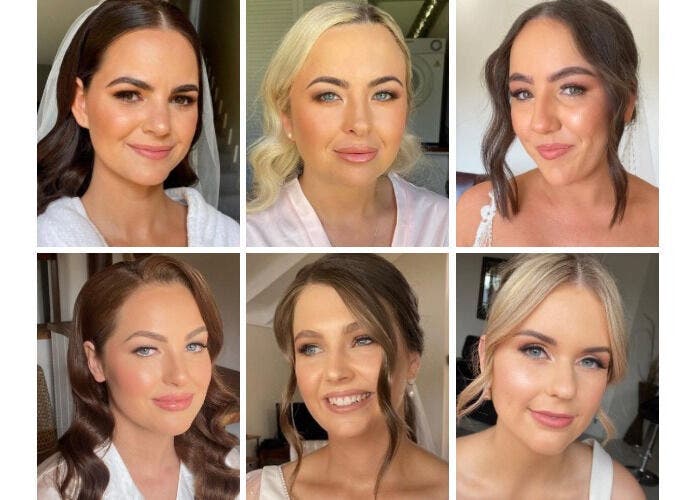 Bridal makeup artistry at Lumiére Makeup Artistry, Bunbury, Western Australia, AU showcasing glowing finishes.