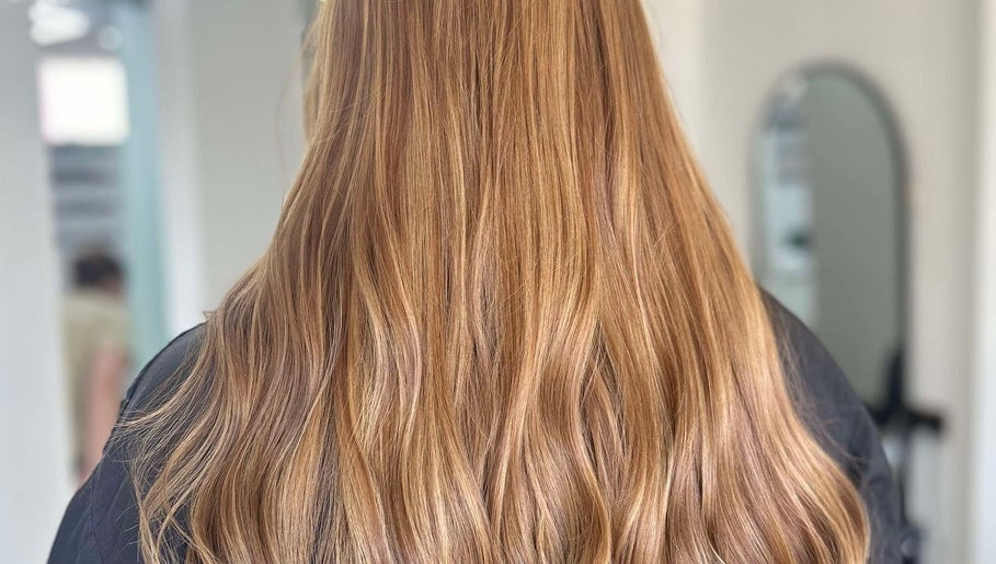 Beautiful long hair styled at Lucy Whatnell Hairdressing, Newbiggin-by-the-Sea, Northumberland, GB.