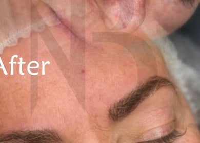 Nila brows treatment results in Melbourne, Victoria, AU showcasing expertly shaped eyebrows.