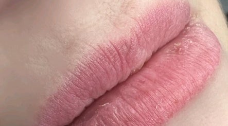 Close-up of beautifully enhanced lips showcasing Nila Brows' expertise in Melbourne, Victoria, AU.