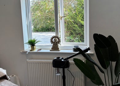 Tranquil room at Nova Nails & Beauty, Handforth, England, GB with plants and decor by a bright window.