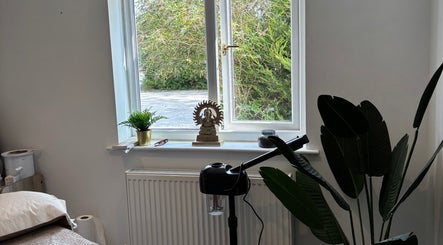 Tranquil room at Nova Nails & Beauty, Handforth, England, GB with plants and decor by a bright window.