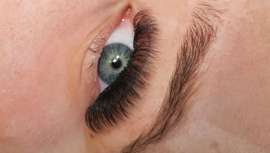 Close-up of voluminous eyelash extensions at Beauty with Tara, Douglas, Queensland, AU.