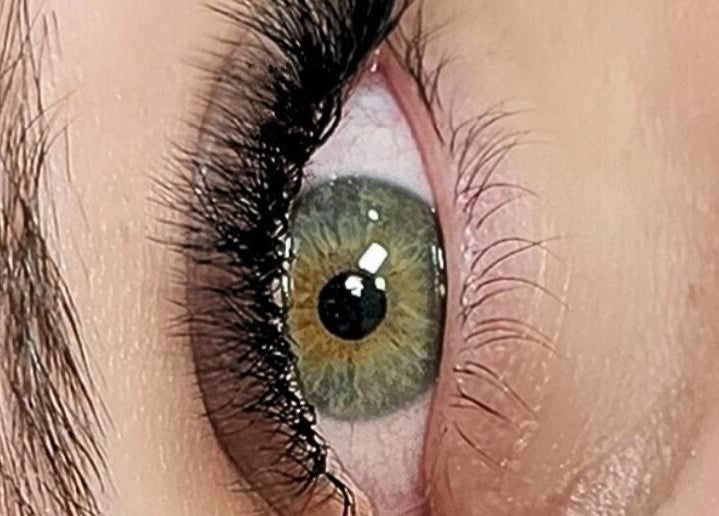 Close-up of beautifully accentuated eyelashes at Beauty with Tara, Douglas, Queensland, AU.