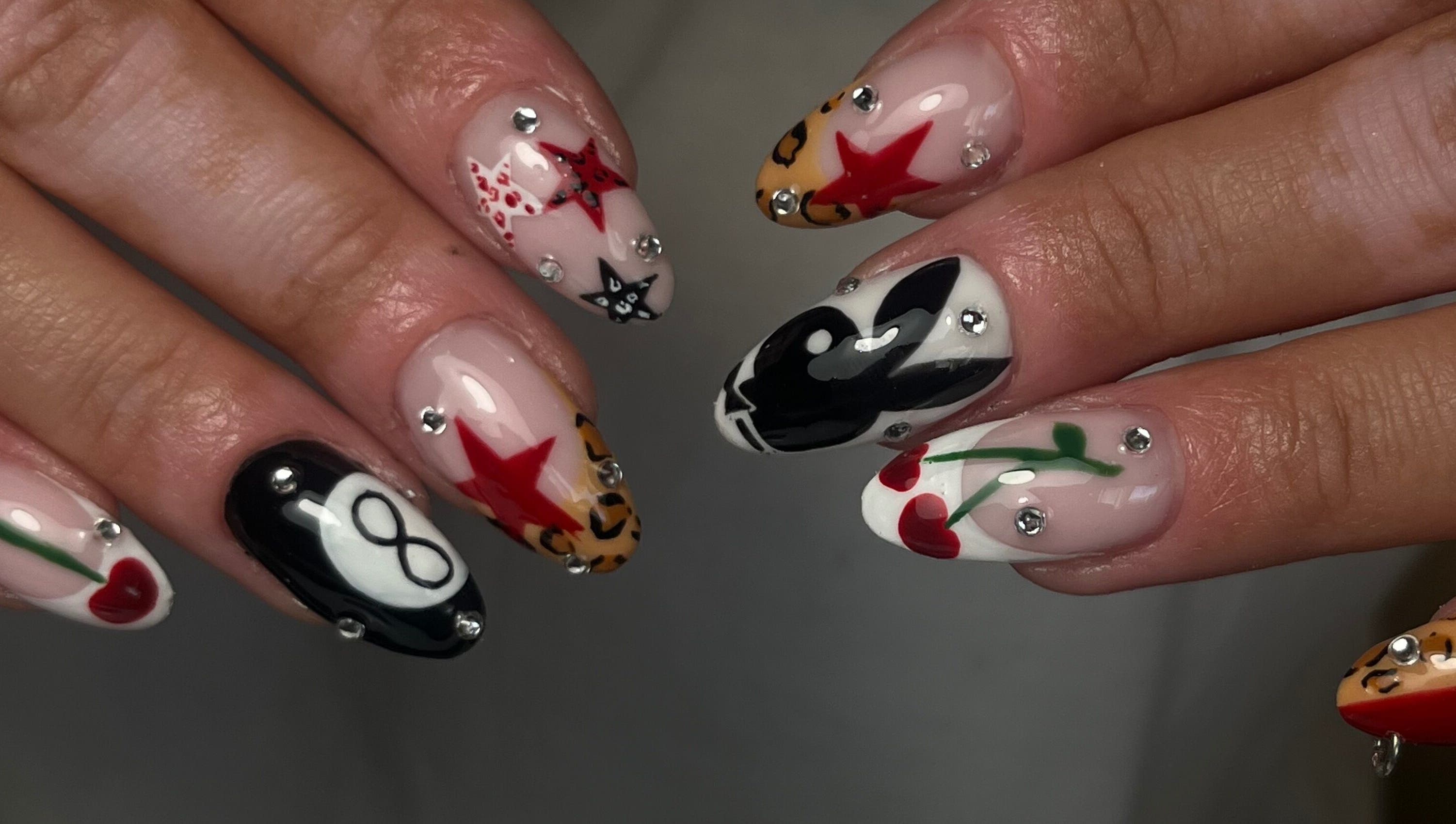 Custom nail art featuring unique designs by Nails by Zofia in County Kildare, IE.