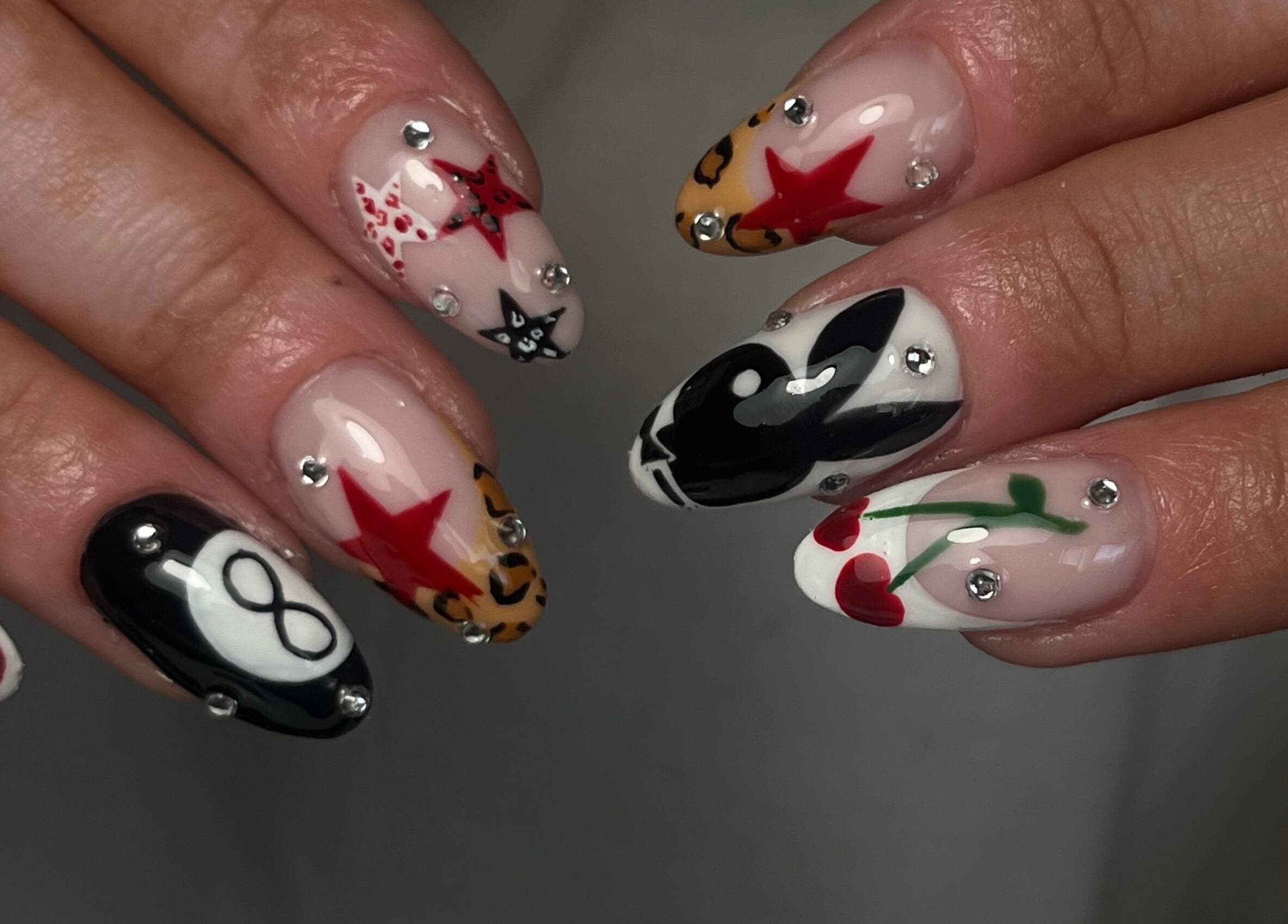 Custom nail art featuring unique designs by Nails by Zofia in County Kildare, IE.