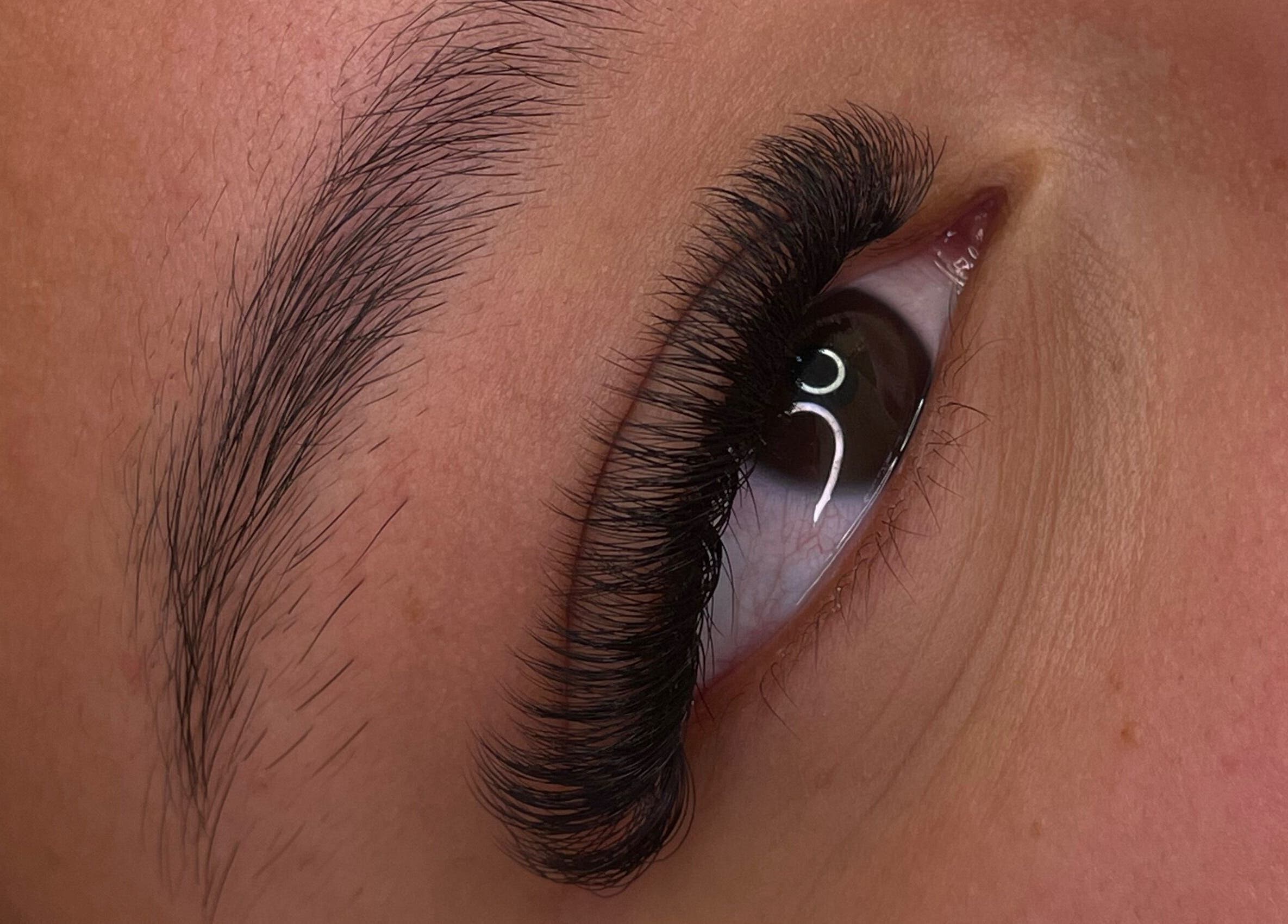 Eyelash extensions at The Glow Lounge By Ebony Louise, Brighton And Hove, England, GB. Stunning and detailed look.