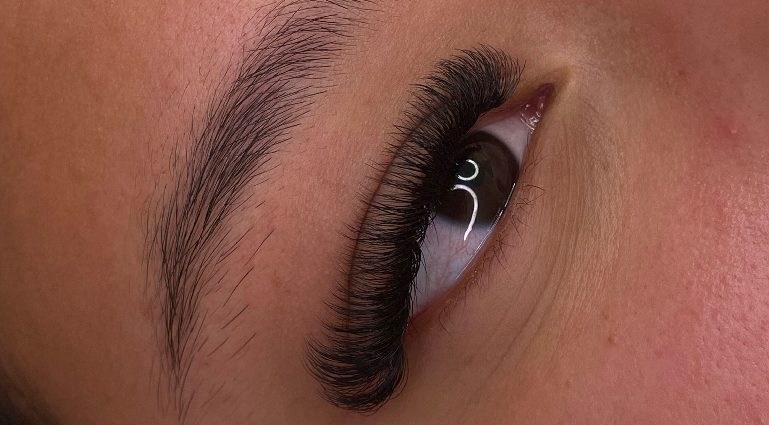 Eyelash extensions at The Glow Lounge By Ebony Louise, Brighton And Hove, England, GB. Stunning and detailed look.
