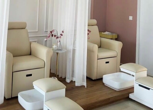 Luxurious pedicure stations at The Retreat in Dubai, Dubai, AE designed for ultimate relaxation and comfort.