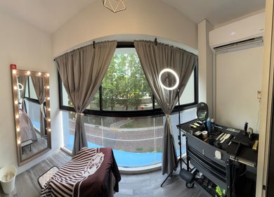 Effcutz beauty room with large window and stylish decor in Singapore, Singapore, SG.