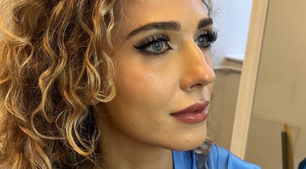 Close-up of a woman's expertly applied makeup at Makeup by Chloe in Monkton Heathfield, England, GB.