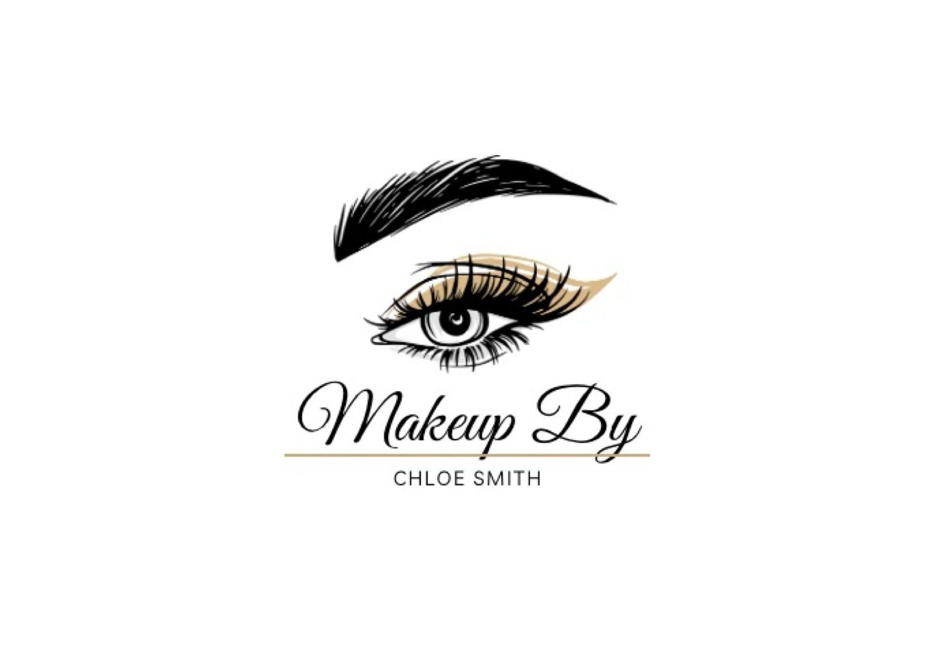 Elegant eye logo of Makeup by Chloe located in Monkton Heathfield, England, GB.