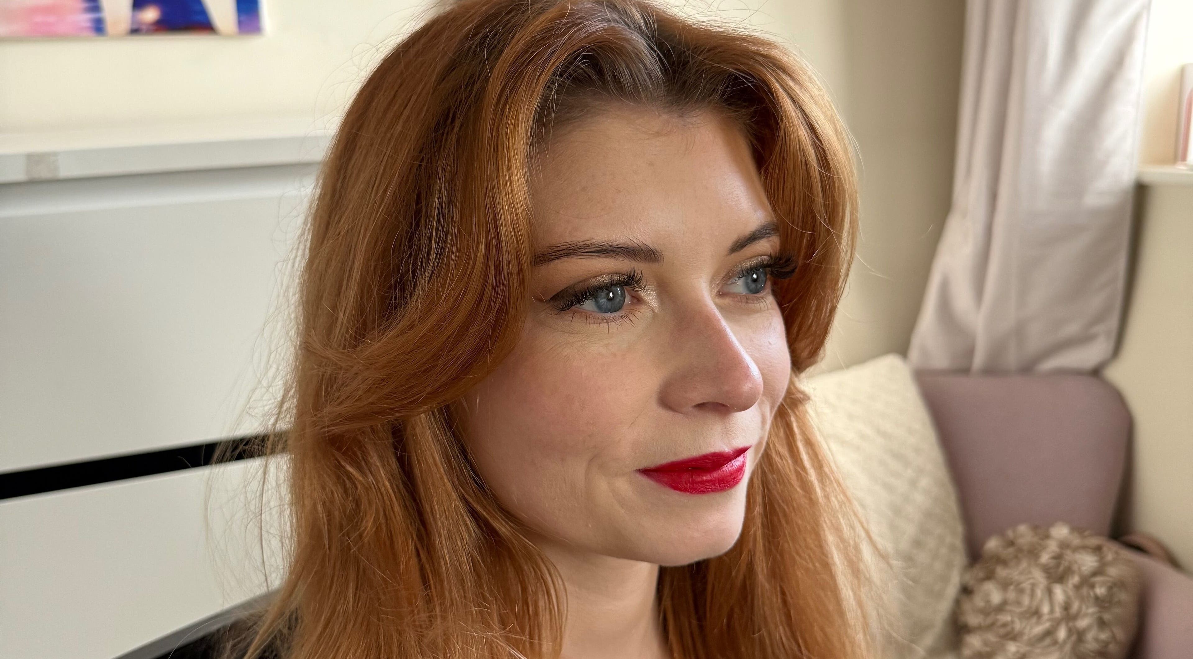 Woman with red hair and makeup by Makeup by Chloe in Monkton Heathfield, England, GB.