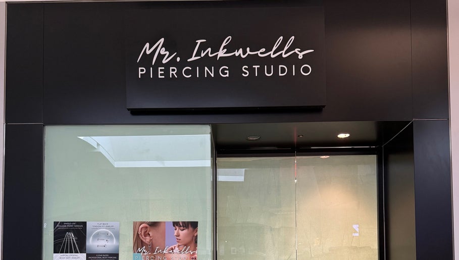 Entrance of Mr.Inkwells Piercing Studio MV, Mission Viejo, California, US.