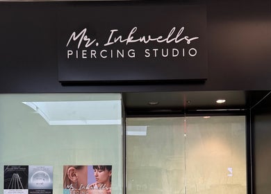Entrance of Mr.Inkwells Piercing Studio MV, Mission Viejo, California, US.