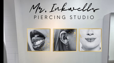 Artistic piercing display at Mr.Inkwells Piercing Studio MV in Mission Viejo, California, US.