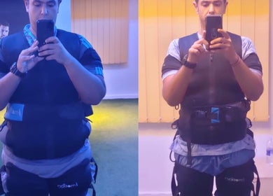 Before and after EMS training at Elite Fitness Ems Sheraton Branch, محافظة القاهرة‬, محافظة القاهرة‬, EG.