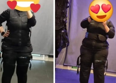 Before and after EMS session at Elite Fitness Ems Sheraton Branch, محافظة القاهرة‬, محافظة القاهرة‬, EG.
