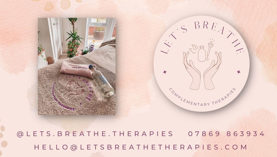 Relaxing spa setup at Let's Breathe Complementary Therapies in Hockley, England, GB with plants and a towel.