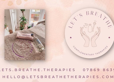 Relaxing spa setup at Let's Breathe Complementary Therapies in Hockley, England, GB with plants and a towel.