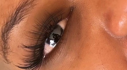 Close-up of elegant lashes styled at Lashed By Minsi, Ladysmith, Kwazulu-natal, ZA.