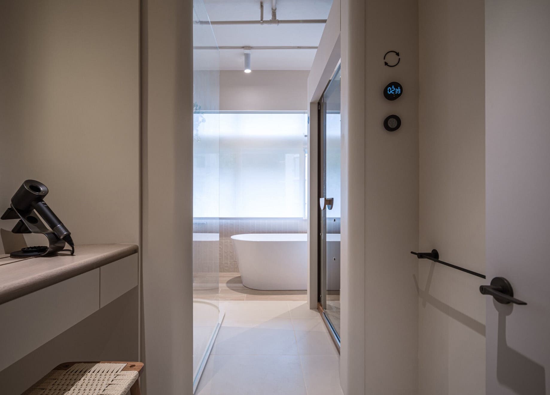 Relaxing spa interior with modern decor at ACME Wellness Hong Kong, Hong Kong Island, HK.