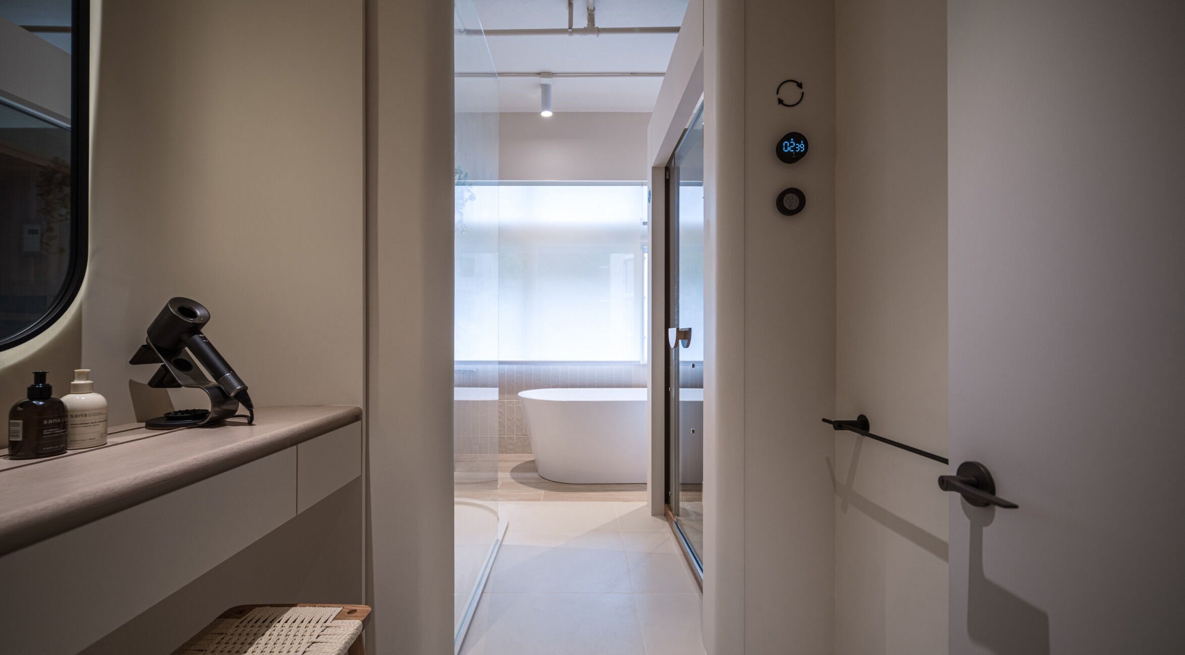 Relaxing spa interior with modern decor at ACME Wellness Hong Kong, Hong Kong Island, HK.