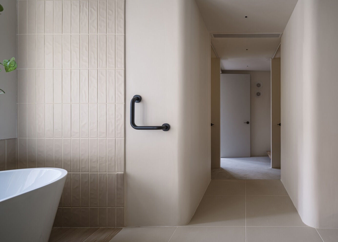 Modern bathtub in serene space at ACME Wellness Hong Kong, Hong Kong Island, HK showcasing minimalistic design.