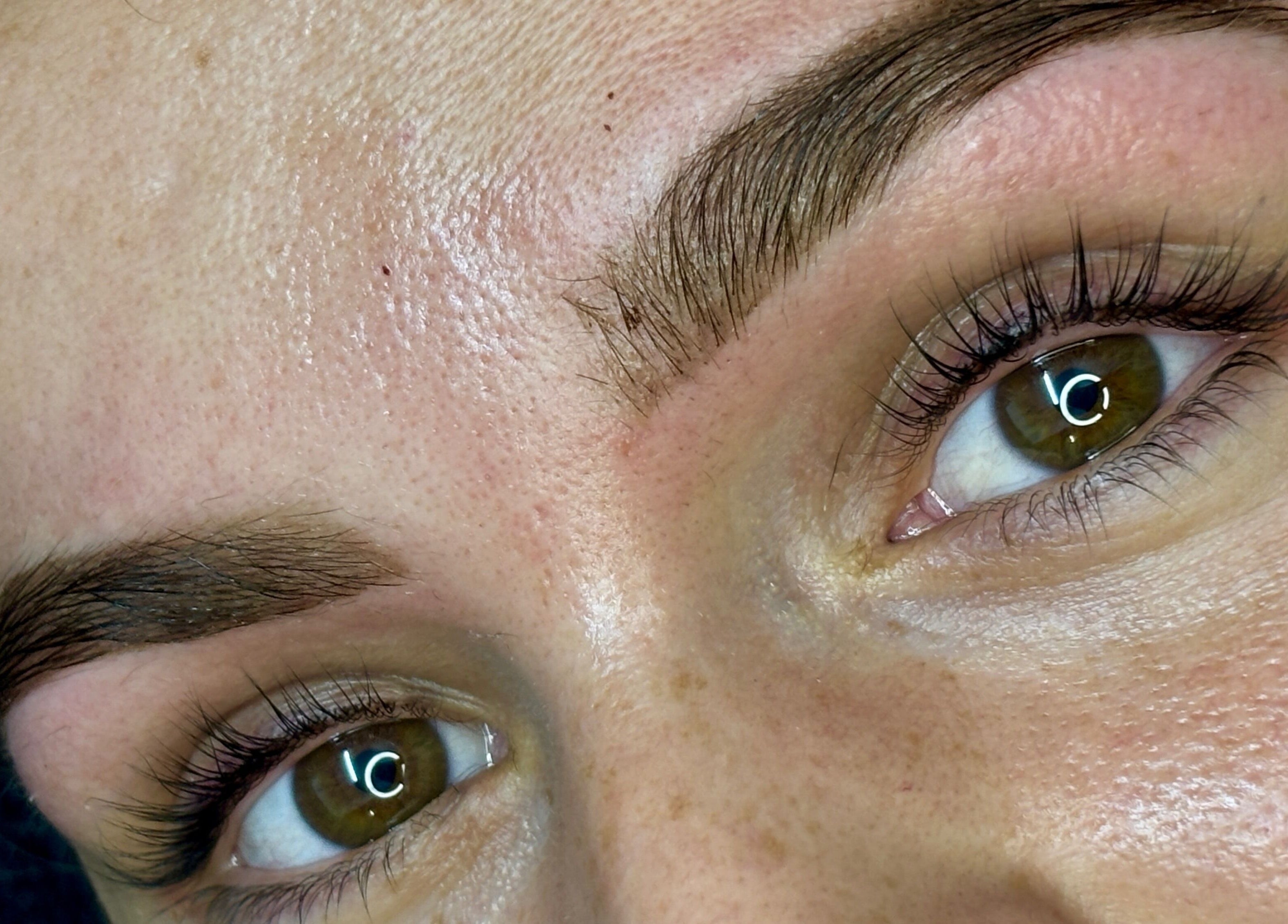 Close-up of perfectly shaped eyebrows at Grace Aesthetics in Cape Town, Western Cape, ZA highlighting expert care.