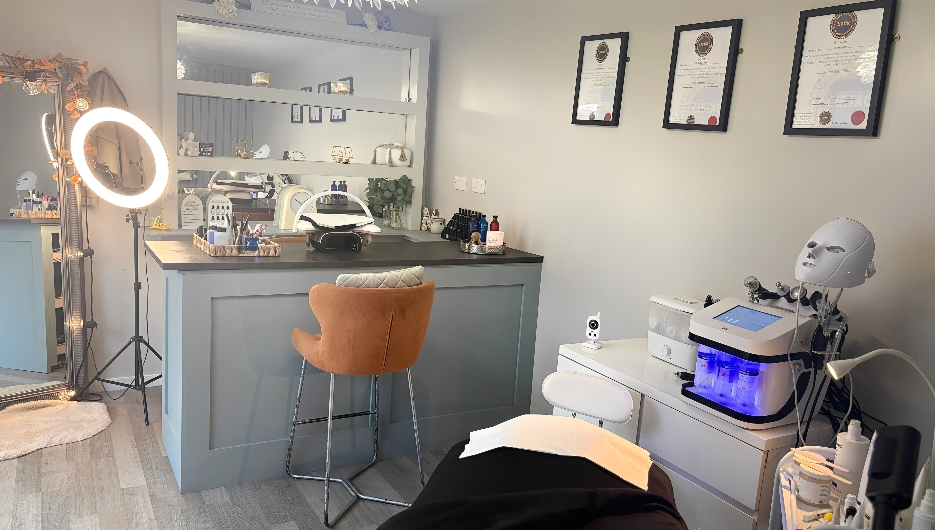 Beauty Bar in Celbridge, County Kildare, IE offers modern spa facilities and serene treatment spaces.