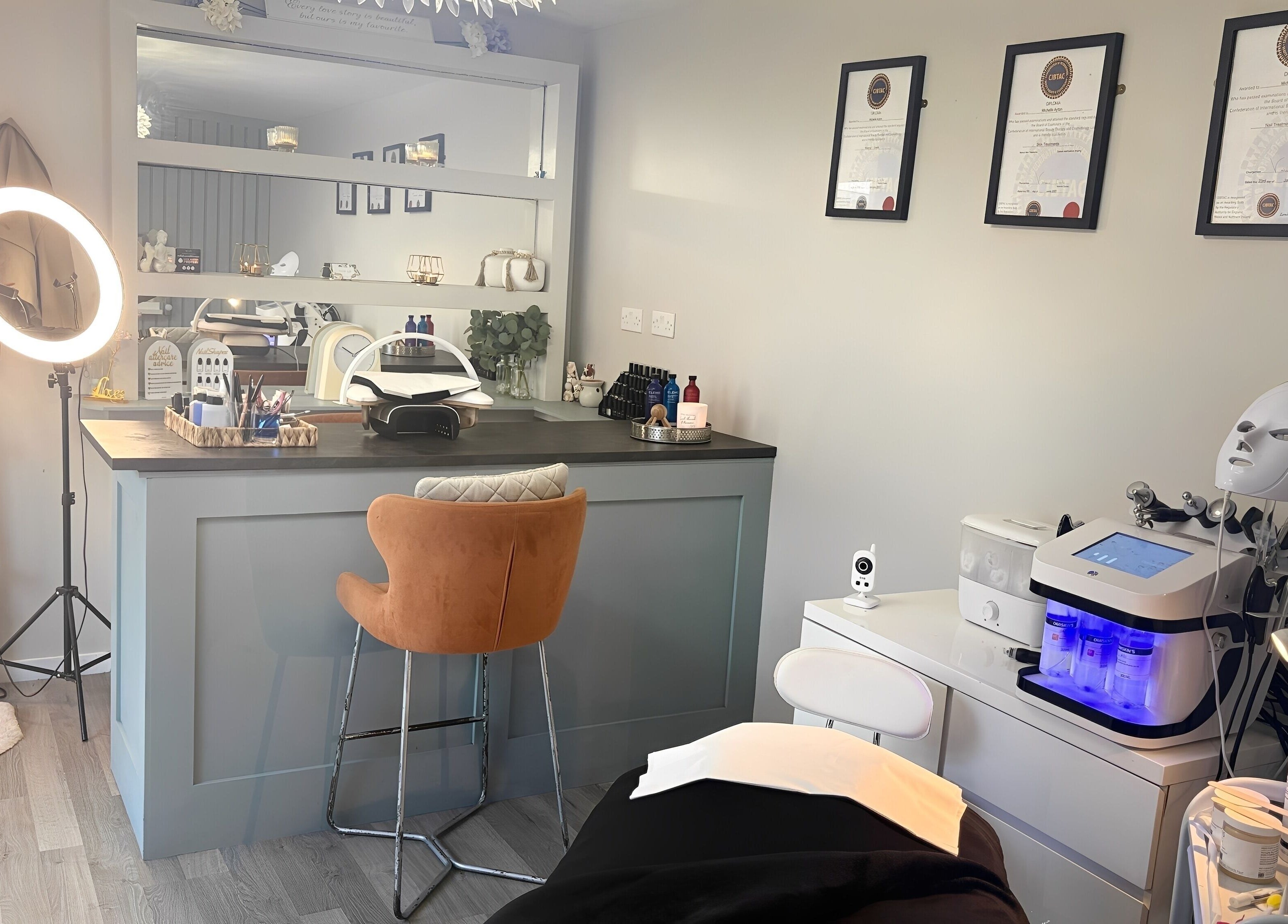Beauty Bar in Celbridge, County Kildare, IE offers modern spa facilities and serene treatment spaces.