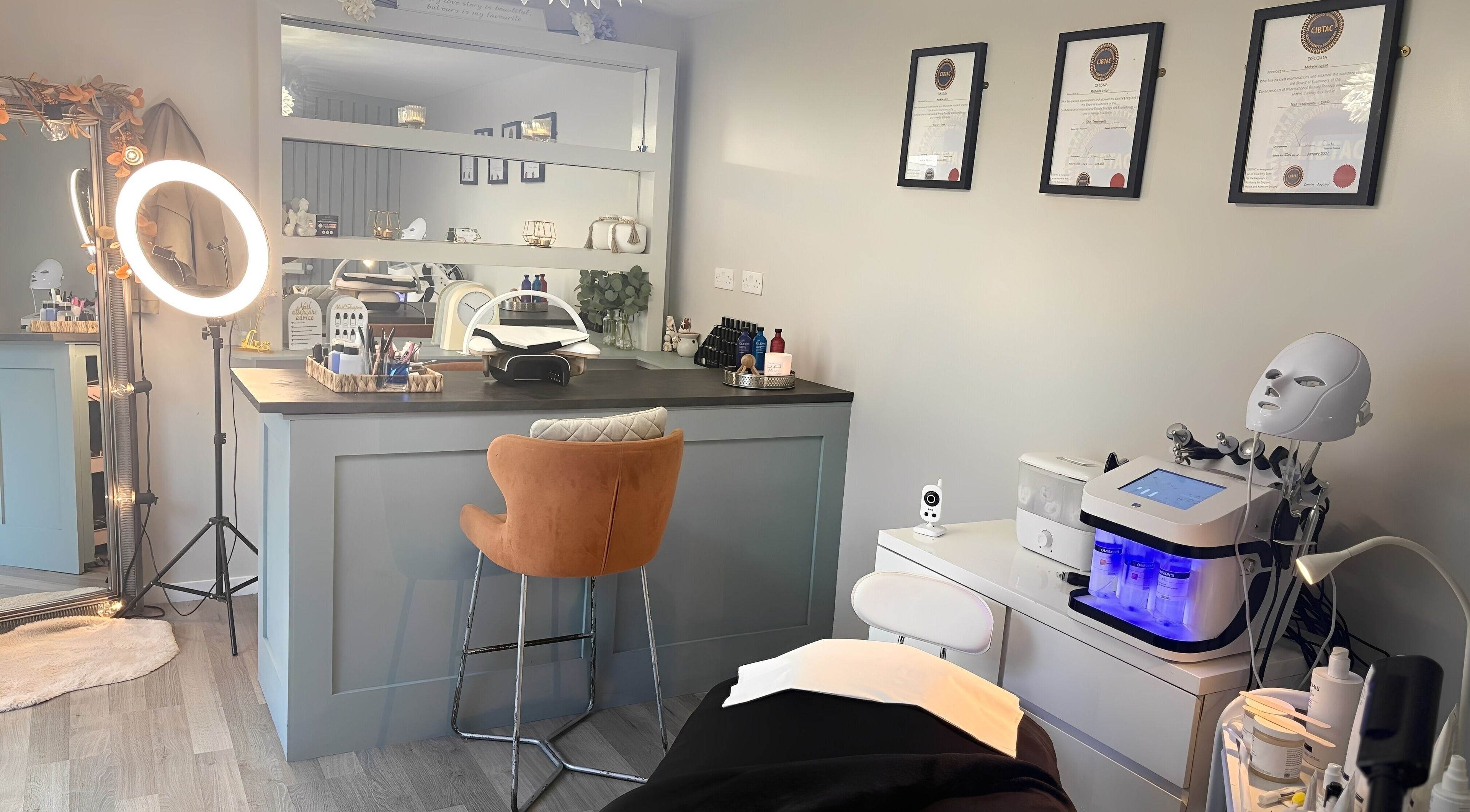 Beauty Bar in Celbridge, County Kildare, IE offers modern spa facilities and serene treatment spaces.
