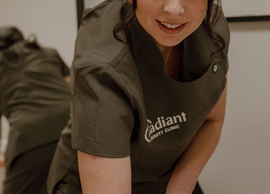 Friendly staff at Radiant Beauty Clinic in Dublin 7, IE, ready to welcome and serve clients with care.