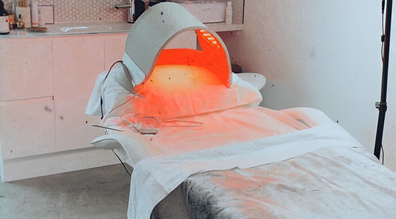 LED light therapy bed at Brows & Waxing by Hannah-lee, Herne Hill, Victoria, AU, enhancing skin rejuvenation.