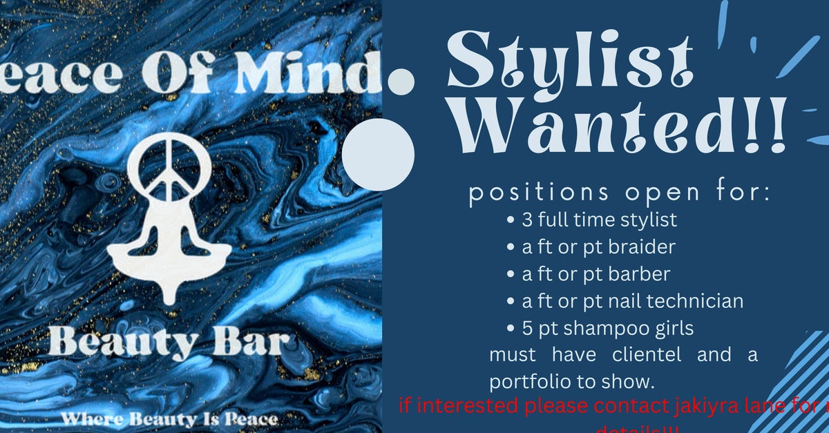 Make an appointment at peace of mind beauty bar 1238 Camp Jackson