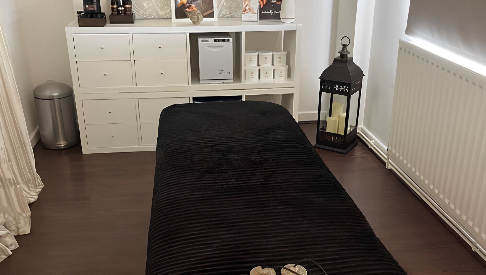 Cozy treatment room at Beauty & Holistic Therapy, Thornaby, England, GB, featuring a massage table.